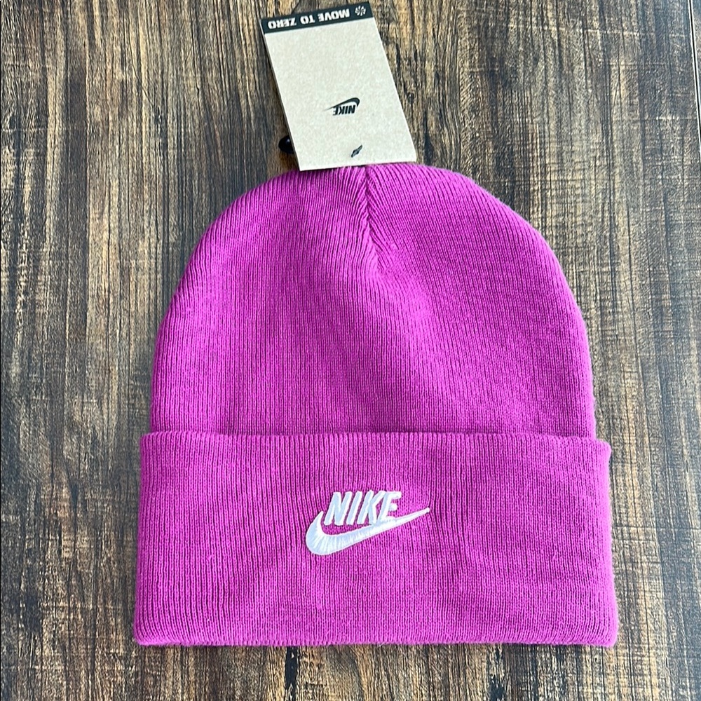 Nike Fuchsia Knit Beanie